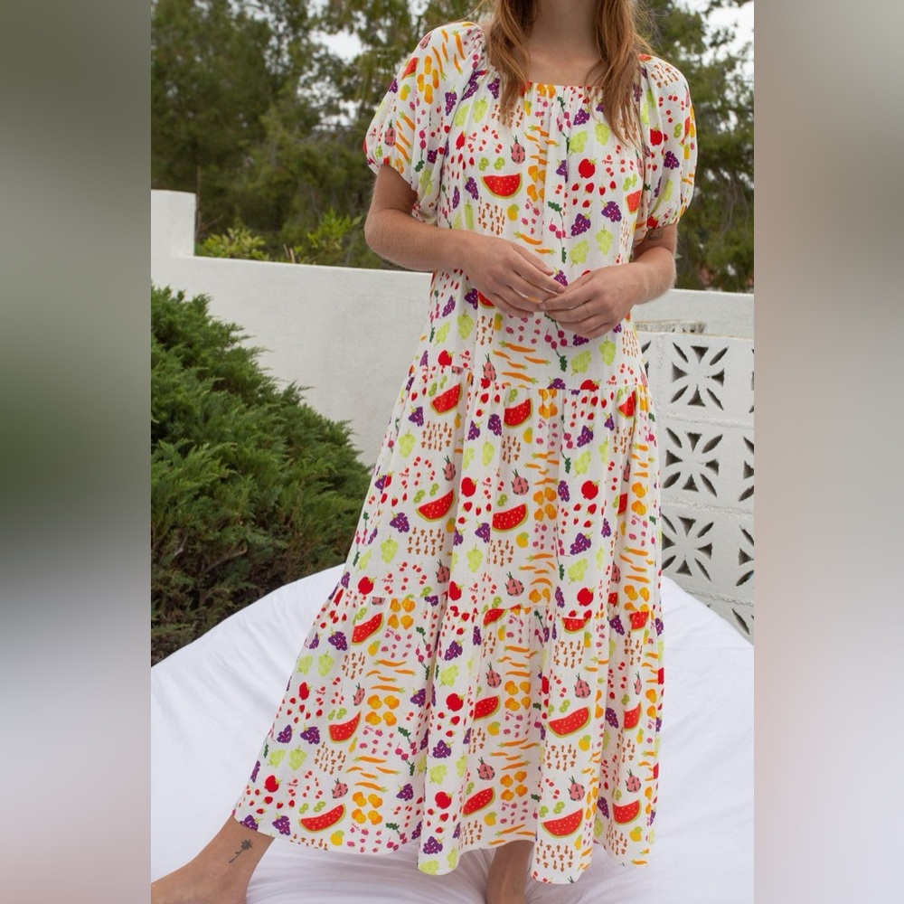 Lisa Says Gah Joni Maxi Dress Farmers Market Size Small